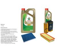 DENCKERMANN Controllo set 6L CASTROL EDGE 5W-30 C3 per VW Scatola Caddy II