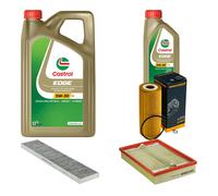 DENCKERMANN Controllo Set 6L CASTROL EDGE 5W-30 C3 Per VW Sharan 1.9 TDI
