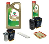 DENCKERMANN Controllo Set 6L CASTROL EDGE 5W-30 C3 Per VW Sharan 1.9 TDI