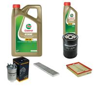 DENCKERMANN Controllo Set 6L CASTROL EDGE 5W-30 C3 Per VW Sharan 1.9 TDI