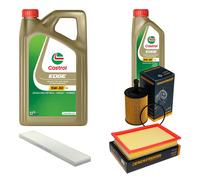 DENCKERMANN Controllo Set 6L CASTROL EDGE 5W-30 C3 Per VW Sharan 1.9 TDI