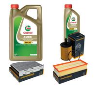DENCKERMANN Controllo Set 6L CASTROL EDGE 5W-30 C3 Per VW Tiguan 2.0 TDI