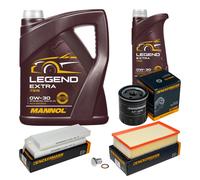 DENCKERMANN Controllo Set 6L MANNOL 0W-30 Per Citroën C4 Picasso II Peugeot