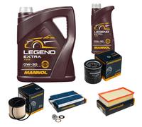 DENCKERMANN Controllo Set 6L MANNOL 0W-30 Per Citroën C4 Picasso II Peugeot