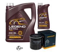 DENCKERMANN Controllo Set 6L MANNOL 0W-30 per Ford Kuga II 2.0 TDCi 4x4