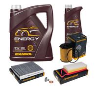 DENCKERMANN Controllo Set 6L MANNOL 5W-30 Per Ford Fiesta V 1.4 TDCi