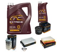 DENCKERMANN Controllo Set 6L MANNOL 5W-40 Per Renault Megane III Grandtour