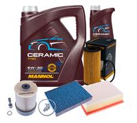 DENCKERMANN Controllo Set 6L MANNOL Ceramic 5W-30 Per Nissan NV300 Kasten