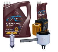 DENCKERMANN Controllo Set 6L MANNOL Ceramic 5W-40 Per BMW 1Er 118I 116I 3Er