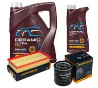 DENCKERMANN Controllo Set 6L MANNOL Ceramic 5W-40 Per Citroën C5 II Break