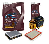 DENCKERMANN Controllo Set 6L MANNOL Ceramic 5W-40 Per Opel Astra H Twintop