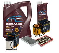 DENCKERMANN Controllo Set 6L MANNOL Ceramic 5W-40 Per Opel Vectra C Caravan