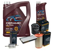 DENCKERMANN Controllo Set 6L MANNOL Ceramic 5W-40 Per Peugeot Boxer Kasten