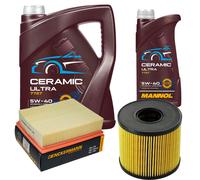 DENCKERMANN Controllo Set 6L MANNOL Ceramic 5W-40 Per Renault Espace IV 2.2