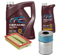 DENCKERMANN Controllo Set 6L MANNOL Ceramic 5W-40 Per Ssangyong Korando 2.3