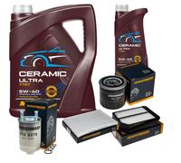 DENCKERMANN Controllo Set 6L MANNOL Ceramic 5W-40 Per Suzuki Grand Vitara II