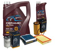 DENCKERMANN Controllo Set 6L MANNOL Ceramic 5W-40 Per Volvo V70 II 2.4 D5