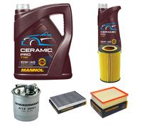 DENCKERMANN Controllo Set 6L MANNOL Ceramic Pro 10W-40 Per Audi A4 Avant