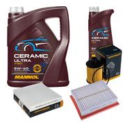 Denckermann Controllo Set 6L mannol Ceramica 5W-40 per Fiat Sedici 2.0 D