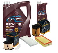 Denckermann Controllo Set 6L mannol Ceramica 5W-40 per Lancia Phedra 2.0 D