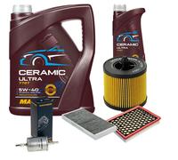 Denckermann Controllo Set 6L mannol Ceramica 5W-40 per Opel Vectra C Cc