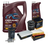 Denckermann Controllo Set 6L mannol Ceramica 5W-40 per Renault Fluence 2.0