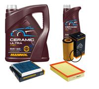 Denckermann Controllo Set 6L mannol Ceramica 5W-40 per Volvo V70 II 2.4 D5