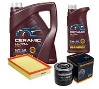 Denckermann Controllo Set 6L mannol Ceramica 5W-40 per Volvo V70, II 2.5