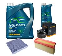 Denckermann Controllo Set 6L mannol Molibden -custodia 5W-30 per Renault