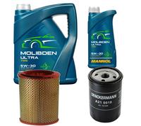 DENCKERMANN Controllo Set 6L MANNOL MOLIBDEN ULTRA 5W-30 Per Fiat Doblo 1.6