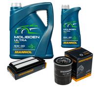 DENCKERMANN Controllo Set 6L MANNOL MOLIBDEN ULTRA 5W-30 Per Honda Accord