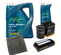 DENCKERMANN Controllo Set 6L MANNOL MOLIBDEN ULTRA 5W-30 Per Honda Accord