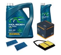 Denckermann Controllo Set 6L mannol Molibden Ultra 5W-30 per Honda Civico