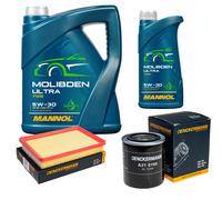 DENCKERMANN Controllo Set 6L MANNOL MOLIBDEN ULTRA 5W-30 Per Hyundai Coupe