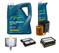 DENCKERMANN Controllo Set 6L MANNOL MOLIBDEN Ultra 5W-30 Per Mazda 3 2.3 MPS