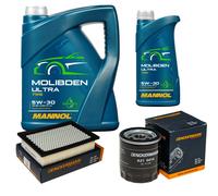 DENCKERMANN Controllo Set 6L MANNOL MOLIBDENE ULTRA 5W-30 Per MAZDA TRIBUTE
