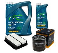 DENCKERMANN Controllo Set 6L MANNOL MOLIBDENO ULTRA 5W-30 Per Daewoo Rezzo