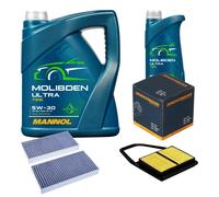 DENCKERMANN Controllo Set 6L MANNOL MOLIBDENO ULTRA 5W-30 Per Honda Civic VII