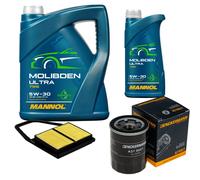DENCKERMANN Controllo Set 6L MANNOL MOLIBDENO ULTRA 5W-30 Per Honda Civic VII