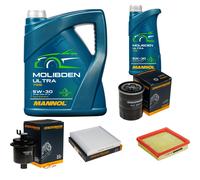 DENCKERMANN Controllo Set 6L MANNOL MOLIBDENO ULTRA 5W-30 Per Honda CR-V I