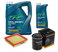 DENCKERMANN Controllo Set 6L MANNOL MOLIBDENO ULTRA 5W-30 Per Honda CR-V I