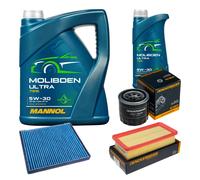 DENCKERMANN Controllo Set 6L MANNOL MOLIBDENO ULTRA 5W-30 Per Hyundai Accent