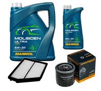 DENCKERMANN Controllo Set 6L MANNOL MOLIBDENO ULTRA 5W-30 Per Hyundai Matrix