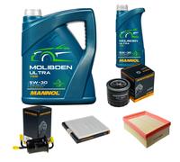 DENCKERMANN Controllo Set 6L MANNOL MOLIBDENO ULTRA 5W-30 Per KIA Carens III