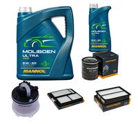 DENCKERMANN Controllo Set 6L MANNOL MOLIBDENO ULTRA 5W-30 Per MAZDA 3 2.0