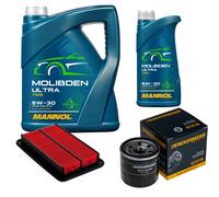 DENCKERMANN Controllo Set 6L MANNOL MOLIBDENO ULTRA 5W-30 Per Mazda MX-5 II