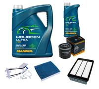 DENCKERMANN Controllo Set 6L MANNOL MOLIBDENO ULTRA 5W-30 Per Mitsubishi