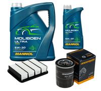 DENCKERMANN Controllo Set 6L MANNOL MOLIBDENO ULTRA 5W-30 Per Mitsubishi