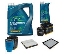 DENCKERMANN Controllo Set 6L MANNOL MOLIBDENO ULTRA 5W-30 Per NISSAN