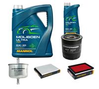 DENCKERMANN Controllo Set 6L MANNOL MOLIBDENO ULTRA 5W-30 Per NISSAN PRIMERA